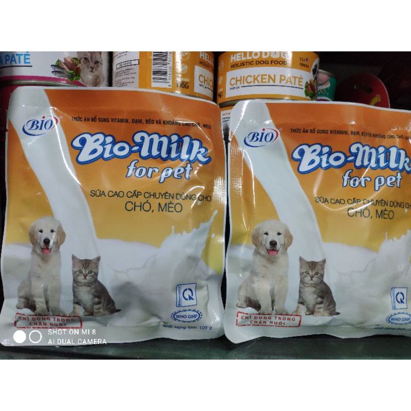 Sữa cho cho chó mèo Bio-Milk Sữa cao cấp bổ sung dinh dưỡng cho vật nuôi!!!