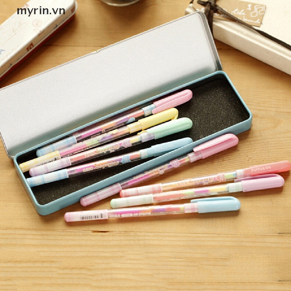 Set 2 Bút Đánh Dấu 6 Màu Tùy Chọn Tiện Dụng Chất Lượng Cao