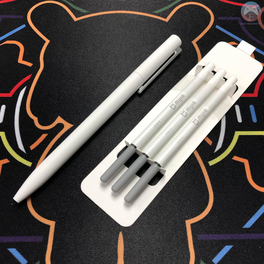 Ê 3pcs/lot Xiaomi Mijia Gel Pen Refill Rollerball Pen Signing Pen 0.5mm Smooth Writing Point 9.5mm Penholder