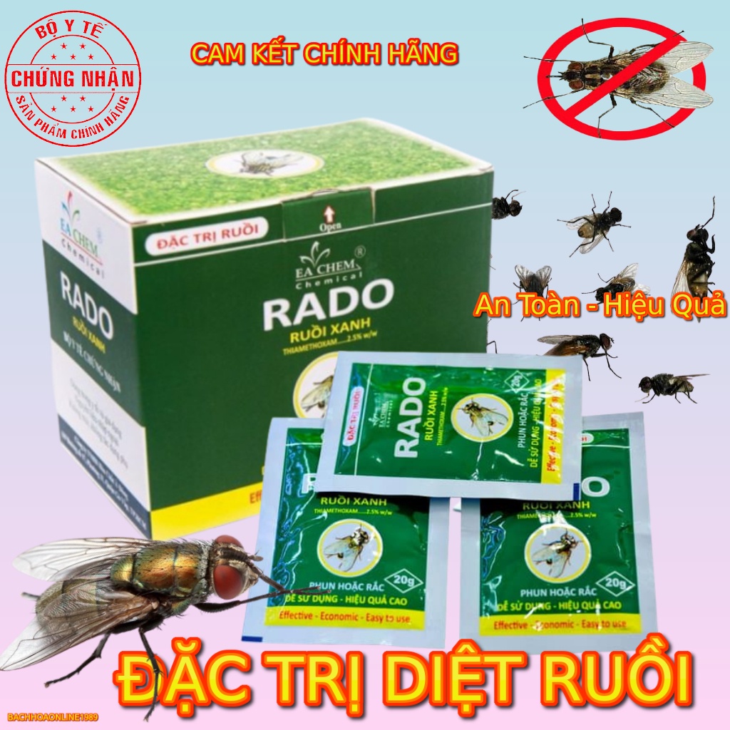 THUỐC DIỆT RUỒI RADO 20G - an toàn hiệu quả