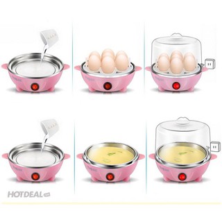 Nồi luộc trứng và hấp thức ăn 2 tầng