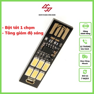 Đèn 6 led siêu mỏng cảm ứng cắm usb