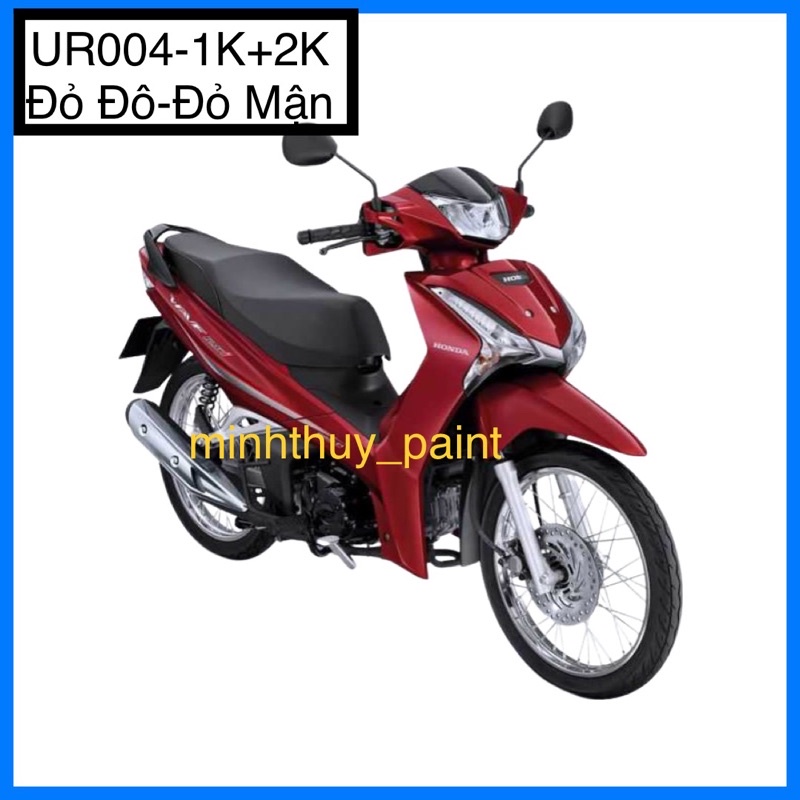 Sơn xe máy Honda Future màu Đỏ đô UR004-1K và UR004-2K Ultra Motorcycle Colors