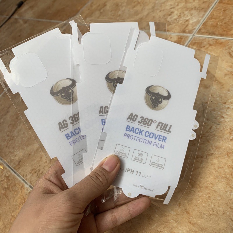 Miếng dán mặt lưng iphone PPF nhám chống vân tay ipx/xs/xsmax/XR/ip11/ip11pro/ip11promax/ip12mini/ip12/ip12promax