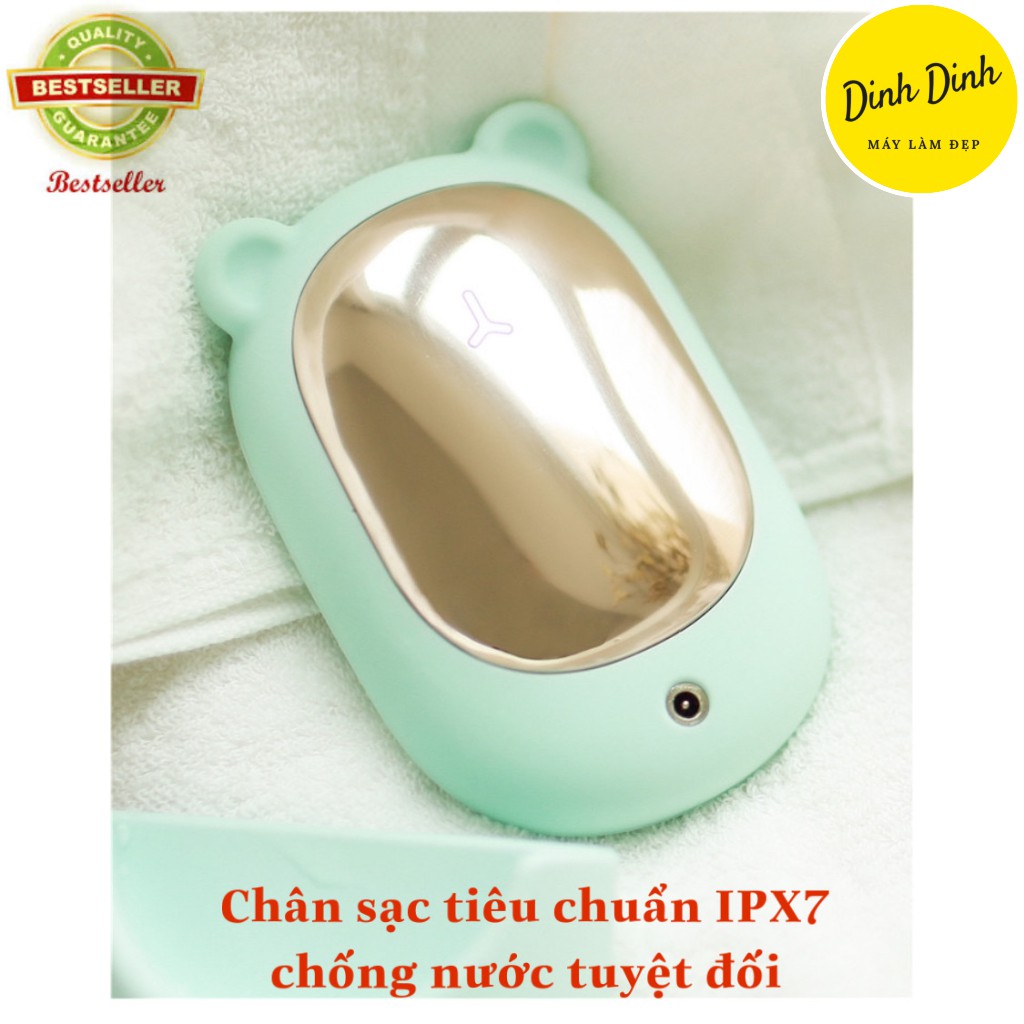 Máy rửa mặt Xiaomi Clean Bear 2in1 Chính Hãng điện di nóng, massage sạch mụn đầu đen chống nước | BigBuy360 - bigbuy360.vn