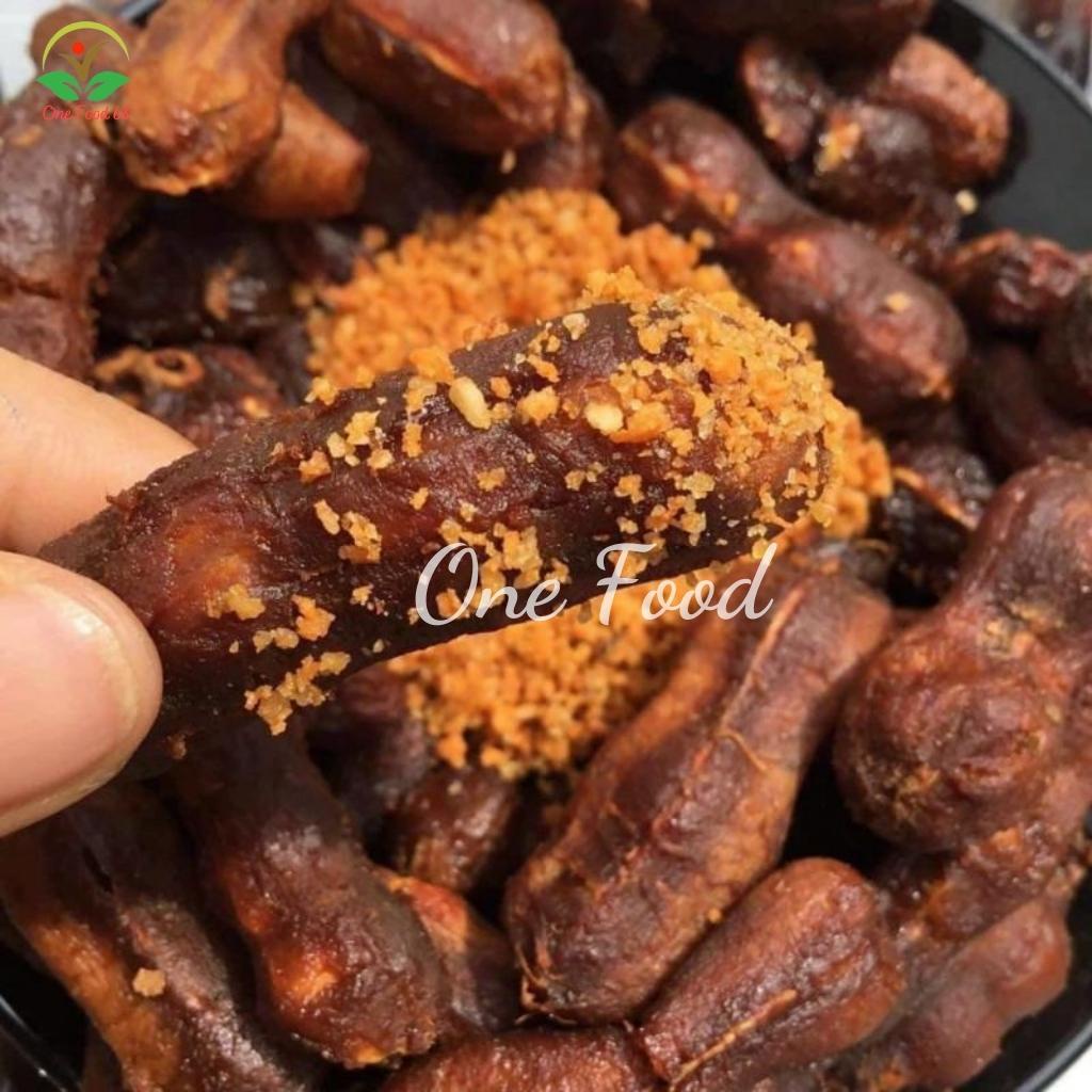 Me Lào Sấy Mộc Kèm Muối Ớt, Me Lào Tách Vỏ Một Nắng Tặng Kèm Muối Tôm Onefood68