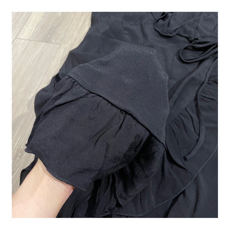 ĐẦM WRAP BÈO CỘT NƠ HÔNG F21