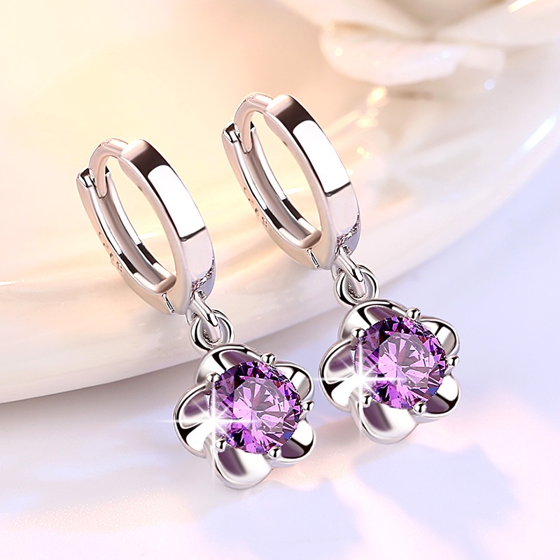 Bông Tai Bạc 925 Hình Ngôi Sao Năm Cánh Thời Trang Cho Nữ