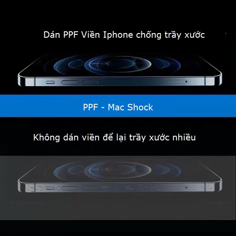 PPF cao cấp dán viền bảo vệ IP12 pro max / 12 pro / 12 / 12 mini - Kaze Store- FreeShip Toàn Quốc