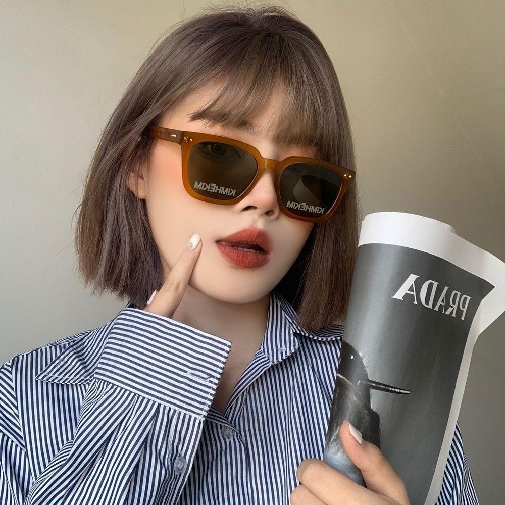 Kính Mát Gọng Nhựa PC Chống Tia UV WMES15H Phong Cách Đường Phố Hàn Quốc