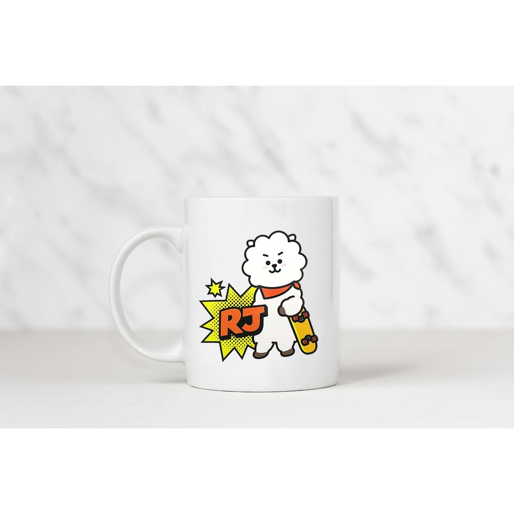 [FREESHIP] Bộ ly cốc sứ BTS Kpop hình các bé BT21 siêu dễ thương dành cho Army