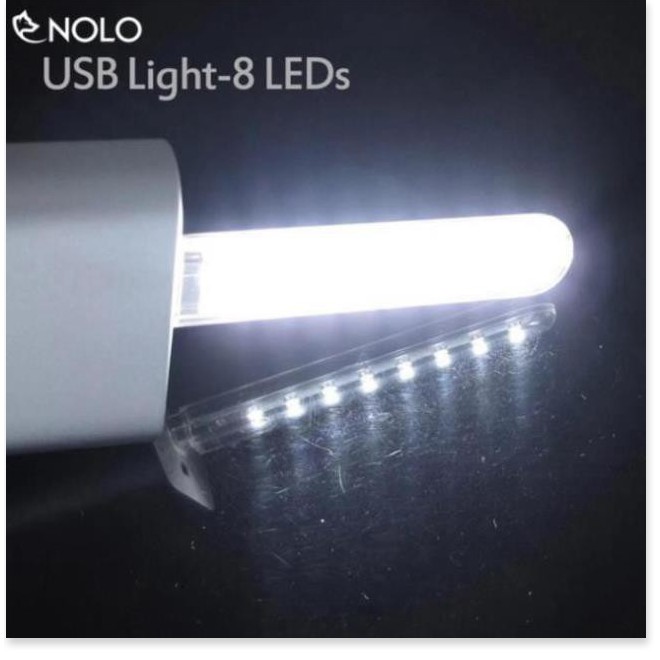 Bộ 2 Đèn 8 Bóng Led Siêu Sáng Cắm Dùng Nguồn USB Công Suất 1,4W