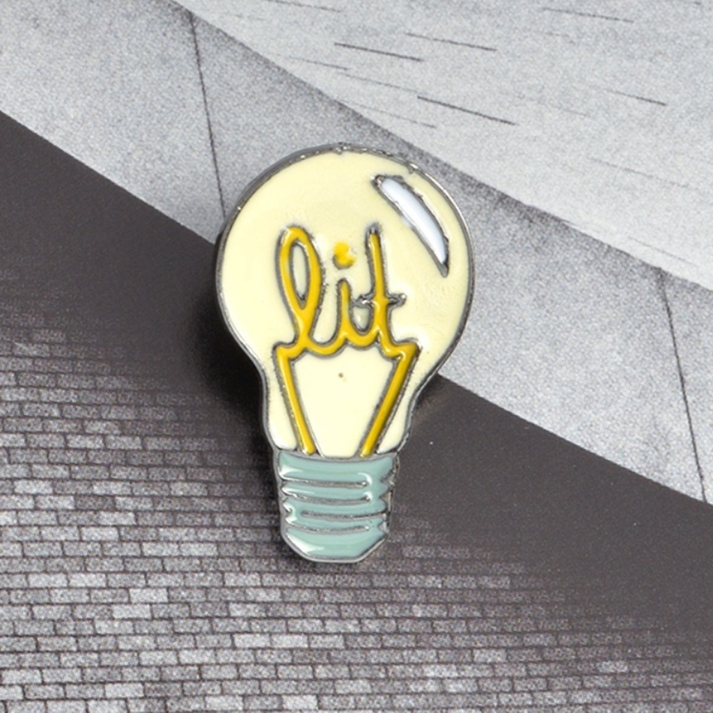 Ghim cài áo kiểu dáng bóng đèn độc đáo sáng tạo