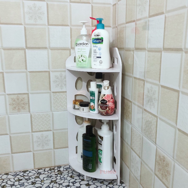 Kệ góc nhà tắm đa năng kệ để đồ phòng tắm nhà bếp cao cấp chống nước FUMO SP022