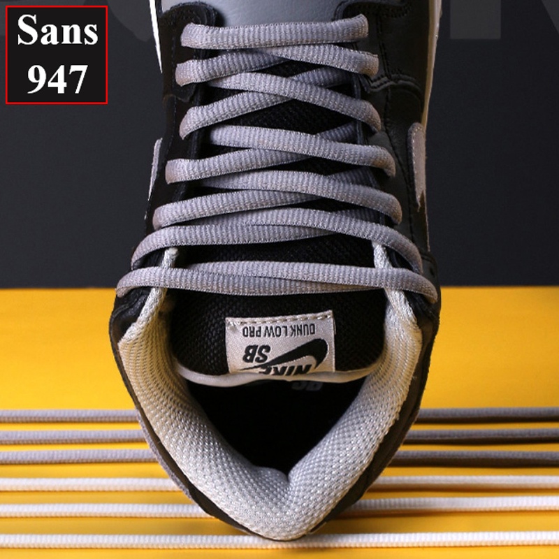 Dây giày tròn to 9mm Sans947 140cm 160cm 180cm NIKE SB DUNK thể thao sneaker sports shoelaces đen nâu trắng be xanh đỏ