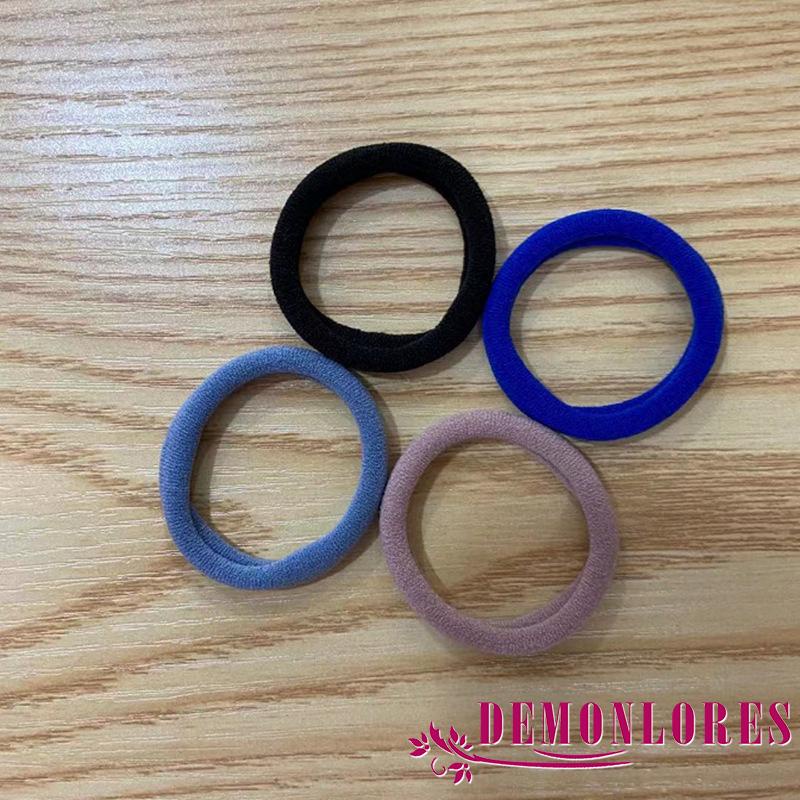 Dây buộc tóc co giãn màu kẹo không đường may thời trang cho nữ