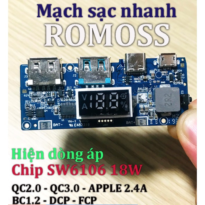 Box SDP mạch Romoss sw20pro ( không mạch )