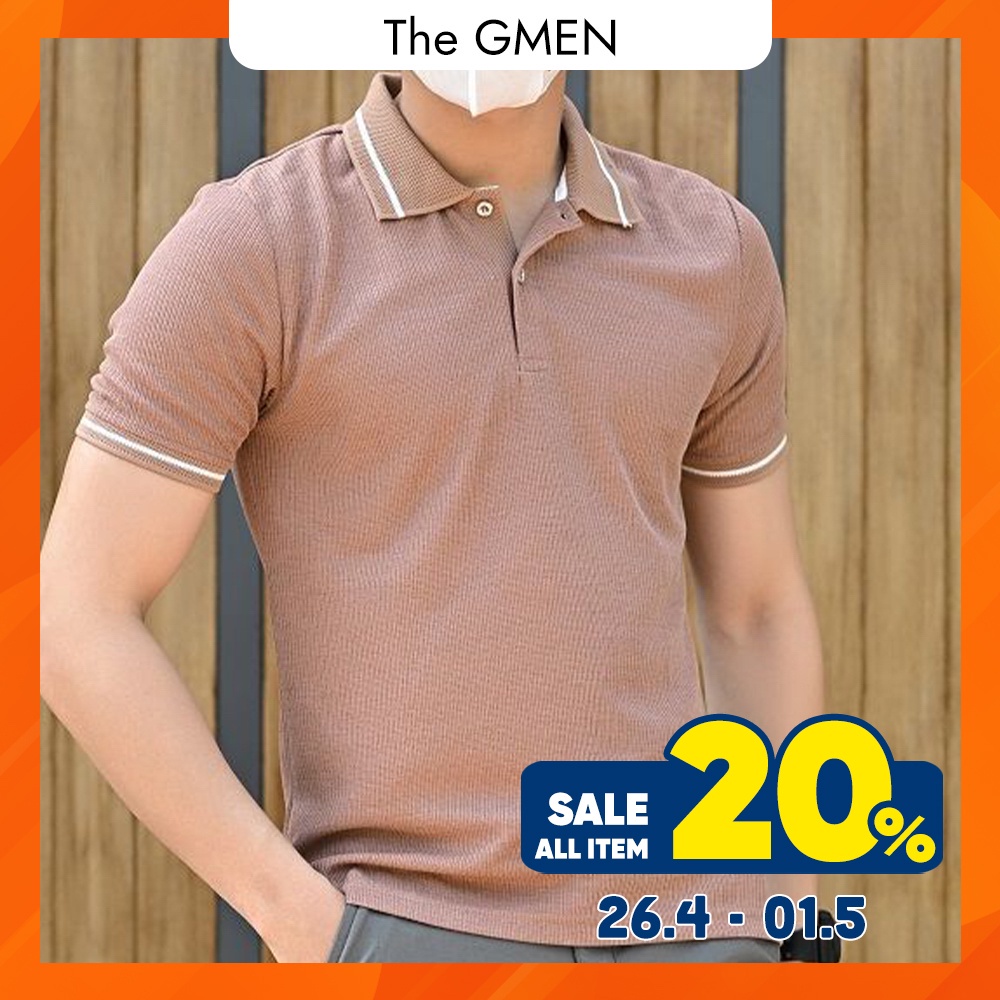 Áo Polo nam The GMEN Pima Polo Shirt bề mặt dệt Double Face siêu mềm mịn, chuẩn form
