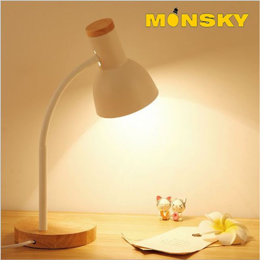 Đèn bàn MONSKY JIKUN phong cách hiện đại - kèm bóng LED chống lóa cận