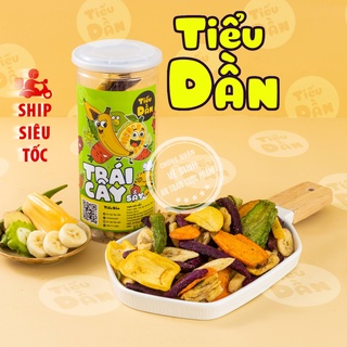 Trái cây thập cẩm sấy hũ lớn 250g Tiểu Dần đồ ăn vặt vừa ngon vừa rẻ