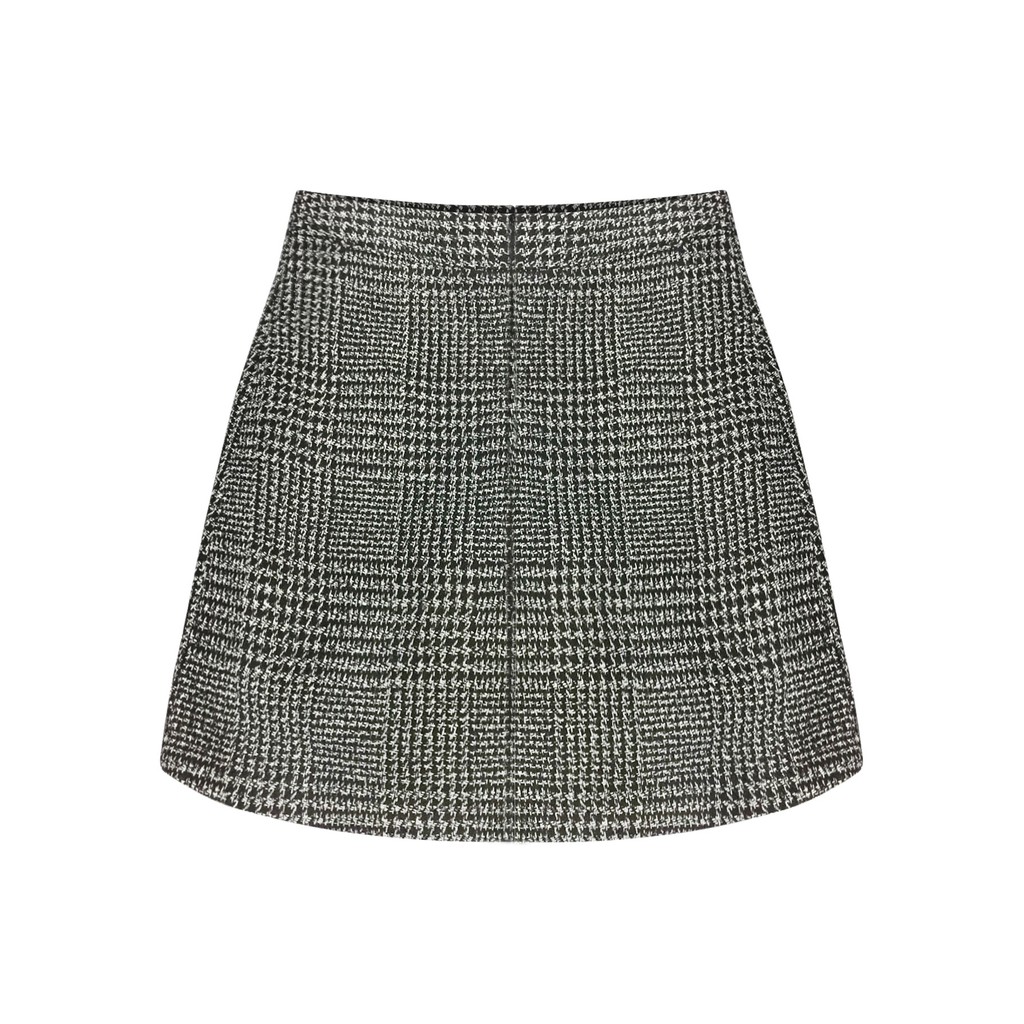 Chân váy dạ đen kẻ ghi Z418 NỮ TNG | BigBuy360 - bigbuy360.vn