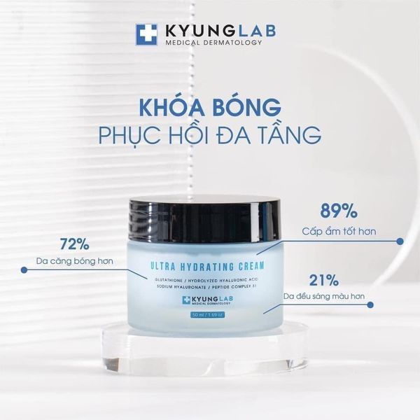 Kem dưỡng ẩm Kyung Lab chính hãng kem khóa bóng phục hồi đa tầng, hợp mọi loại da KYUNG LAB ULTRA HY