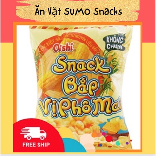 Bim Bim Snack Bắp Vị Phô Mai Oishi gói 35/40g-Ăn Vặt Sumo Snack