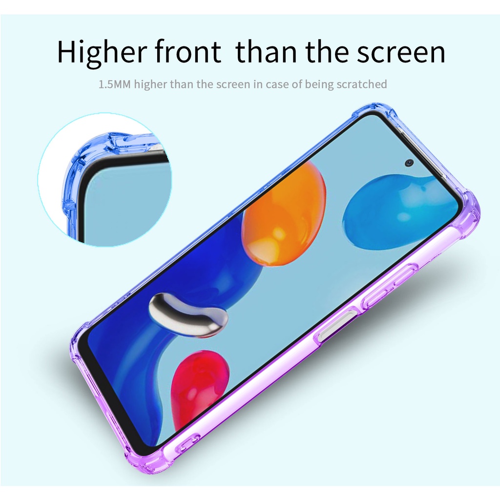 Ốp lưng dẻo đa sắc Redmi Note 11 / Note 11S 4G / Note 12 / 12 4G / Note 12S lồi 4 góc chống sốc cao cấp bảo vệ toàn diện