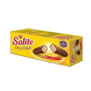 Hộp 6 bánh bông lan Solite tầng phủ socola vị dâu120g (20g/cái)