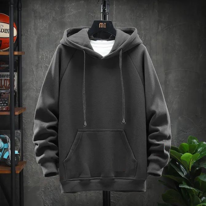 Áo khoác hoodie nỉ trơn unisex nam nữ có mũ 2 túi trước phom rộng nhiều màu