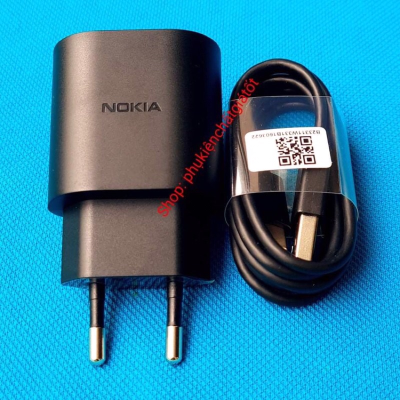 Bộ sạc nhanh 18W NOKIA  G11, G21, G50, X10, T20, T21, 8.1, 8.3... mới 100%