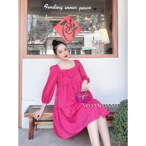 Váy Babydoll Tay Dài ,Đầm Dáng Xoè Siêu Xinh Có Ảnh Thật Kèm Video | BigBuy360 - bigbuy360.vn