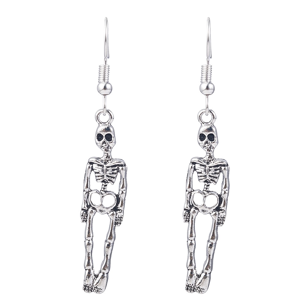 Bông tai hình bộ xương phong cách Halloween cho nữ