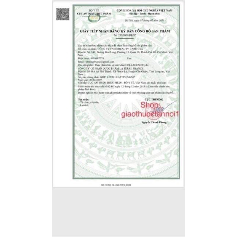 Viên Uống Collagen BC 30 viên | Thế Giới Skin Care