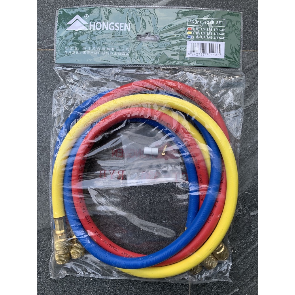 Dây Nạp Gas Hongsen R22 Model HS 336 ( Bộ 3 sợi dây R22)