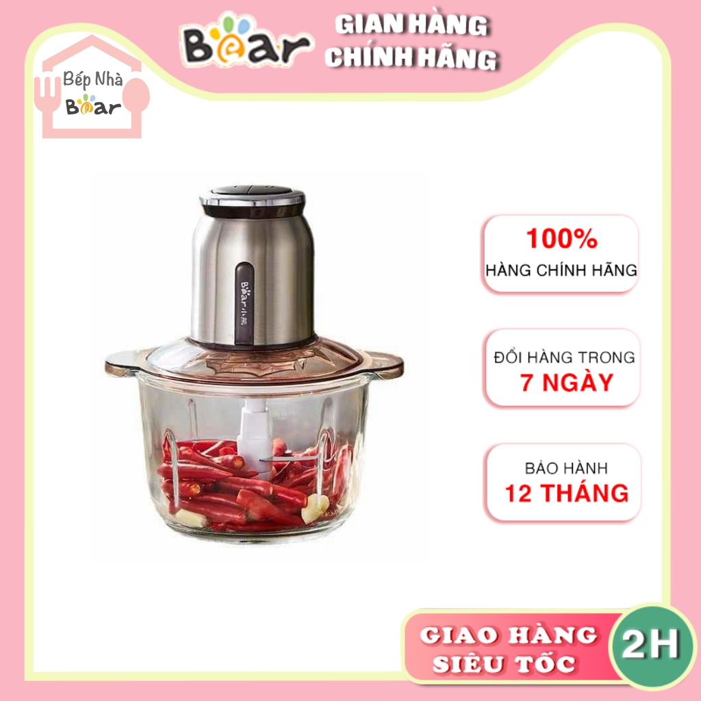 Máy xay thịt cá đa năng mini bear BẾP NHÀ BEAR QSJ - D03A8