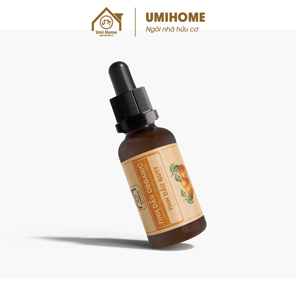 Tinh dầu thơm phòng Quýt hữu cơ UMIHOME nguyên chất 10ml