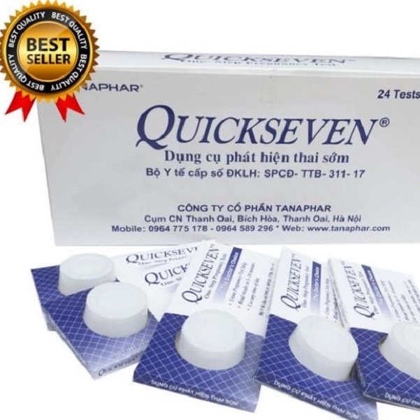 che tên que thử thai quickseven  quick seven  test thử thai nhanh tại nhà