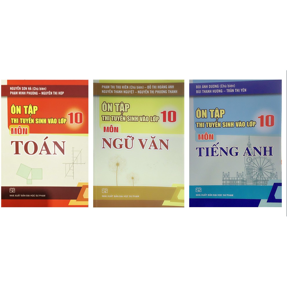 Sách - Combo Ôn tập thi tuyển sinh vào lớp 10 môn (Toán + Văn + Anh) (mới nhất 2021) | BigBuy360 - bigbuy360.vn