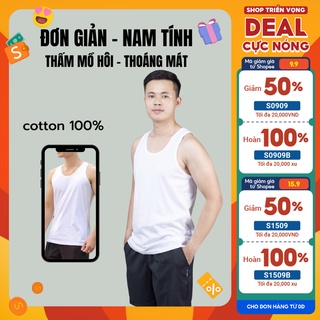 Áo Tank Top Easic l Áo Ba Lỗ Nam Cotton 100% Co Giãn 2 Chiều
