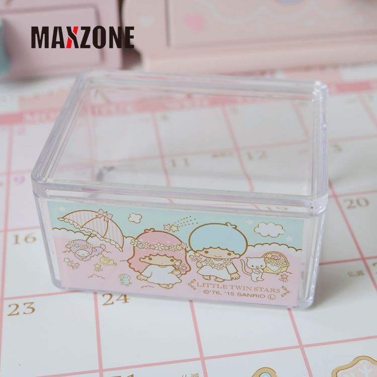 SANRIO Hộp Đựng Tăm Bông Hình Hoạt Hình Dễ Thương