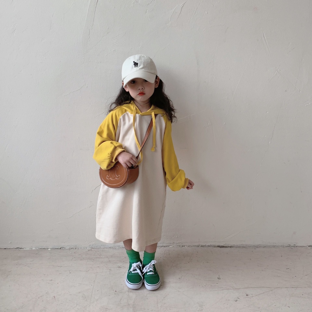 Áo Sweater Cotton Màu Tương Phản Tay Dài Thời Trang Xuân Thu Cho Nữ