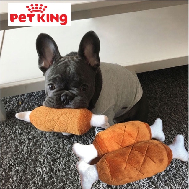 Đồ Chơi Đùi Gà Bằng Bông cho Thú Cưng kêu chút chít