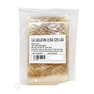 Lá gelatin 2.5g