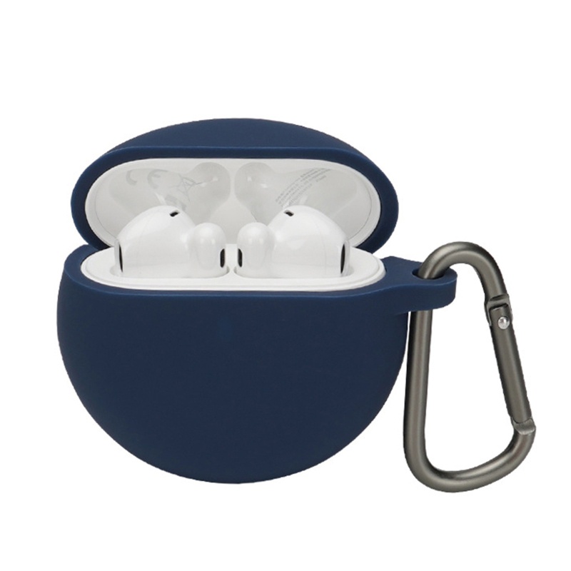 Vỏ Bảo Vệ Hộp Sạc Tai Nghe freebuds4E Bằng Silicon Siêu Bền Kèm Móc Treo Tiện Dụng