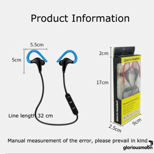 ღ𝓂ℰWireless Bluetooth 4.1 Sweatproof Sport Gym Headset Stereo Headphone Earphone