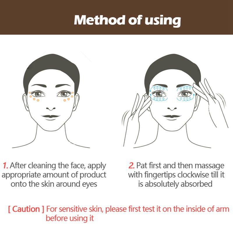 Kem dưỡng mắt dầu cá sấu hydrat hóa loại bỏ quầng thâm và nếp nhăn