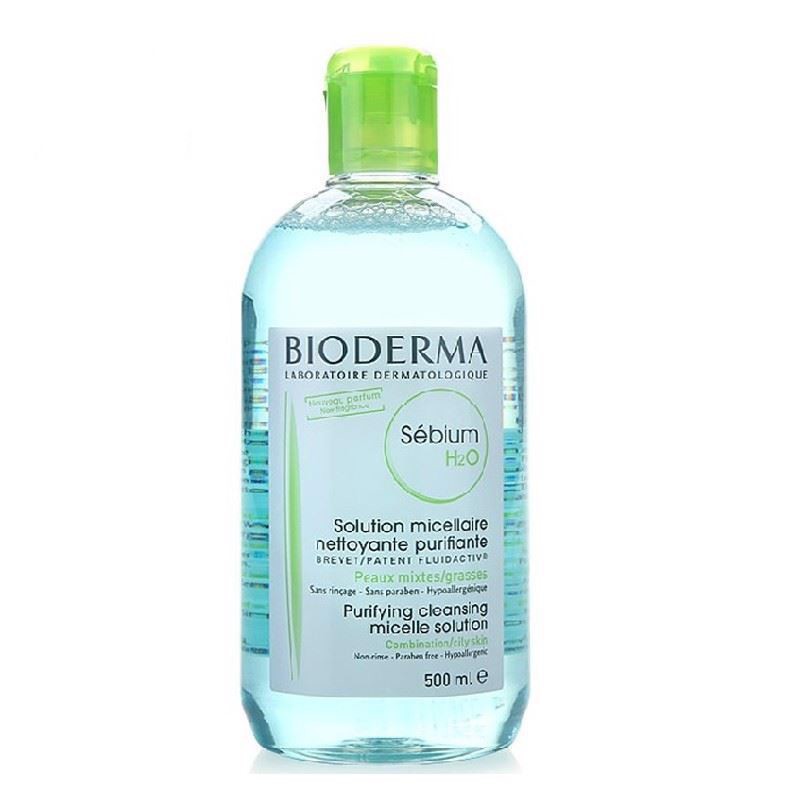 Nước Tẩy Trang Bioderma Créaline H2O Hồng, Sébium H2O Xanh, Tẩy Trang Chính Hãng, Xuất xứ Pháp