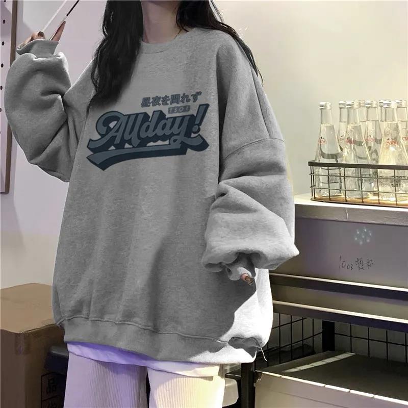 NRVP Áo khoác hoodie tay dài oversize phong cách Hàn Quốc mới 2021