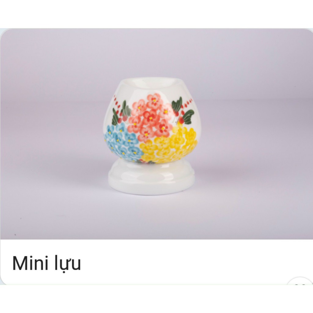 Đèn Xông Tinh Dầu Gốm Bằng Điện Mini lựu